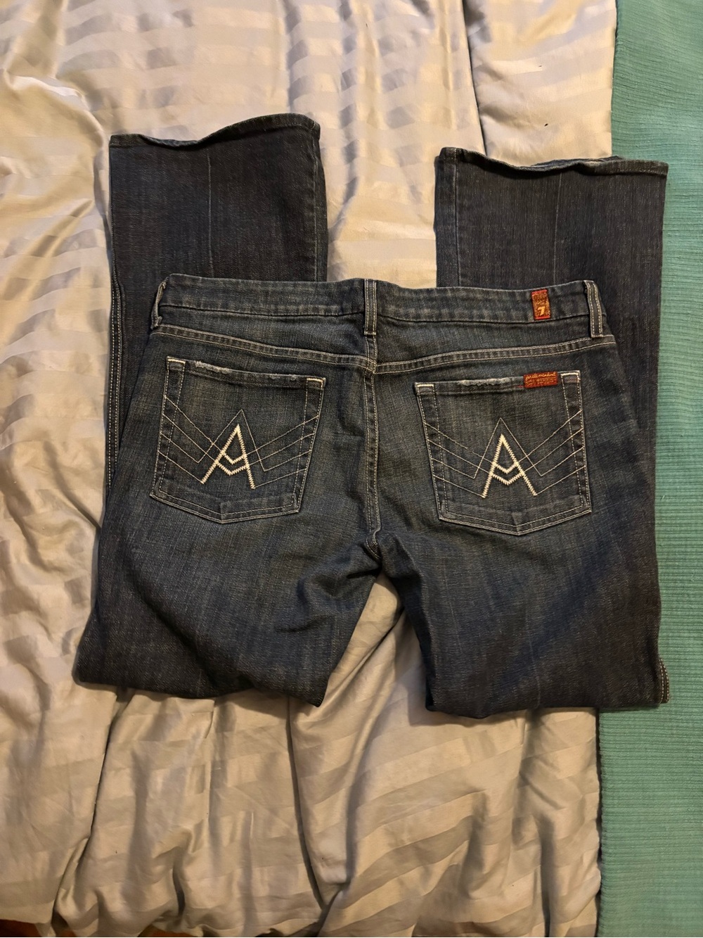7 for all mankind 7forallmankind A Pocket flare jeans size 32, 30” inseam short